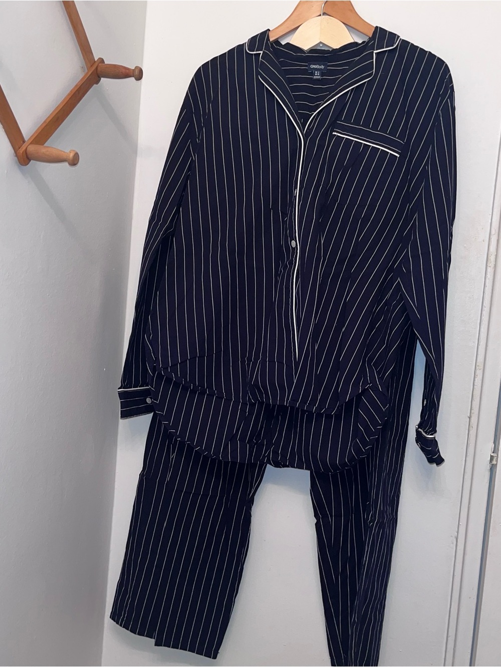 GAP Navy Pinstripe Pyjama Set M